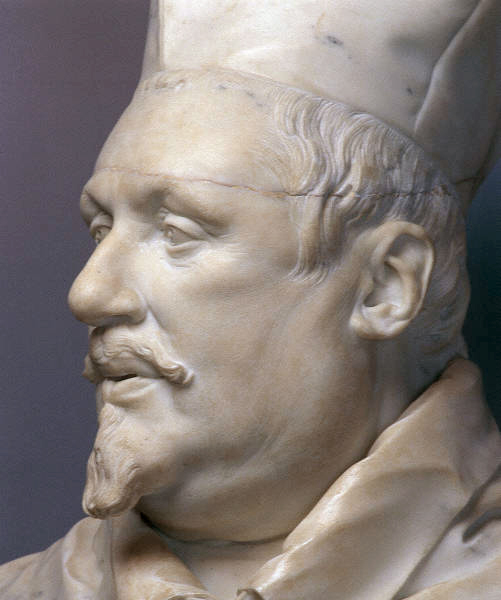 Bernini-Bust of Cardinal Scipione Borghese - first version with crack copy